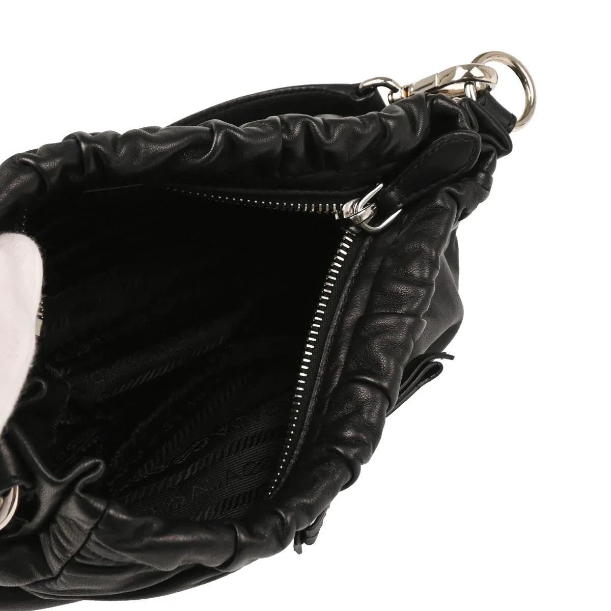 Prada Black Leather Handbag – AMORE Vintage Tokyo