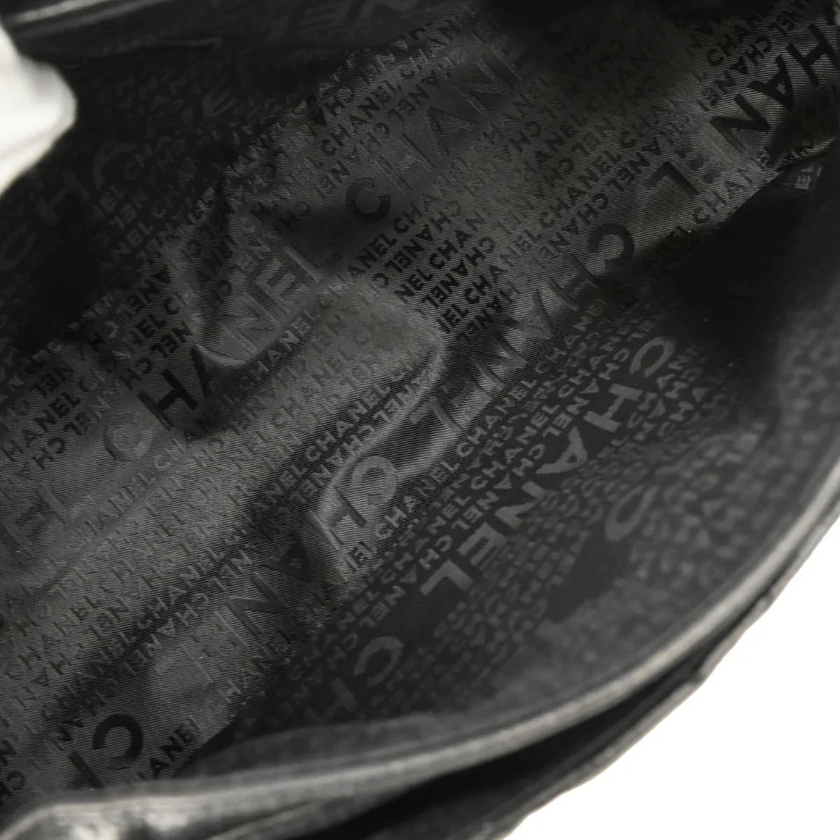 Chanel 2005-2006 Black Caviar Mademoiselle Lock Handbag
