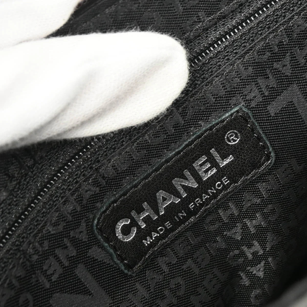 Chanel 2005-2006 Black Caviar Mademoiselle Lock Handbag