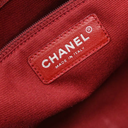 Chanel 2006-2008 Black Calfskin Cambon Ligne Tote Chain Handbag