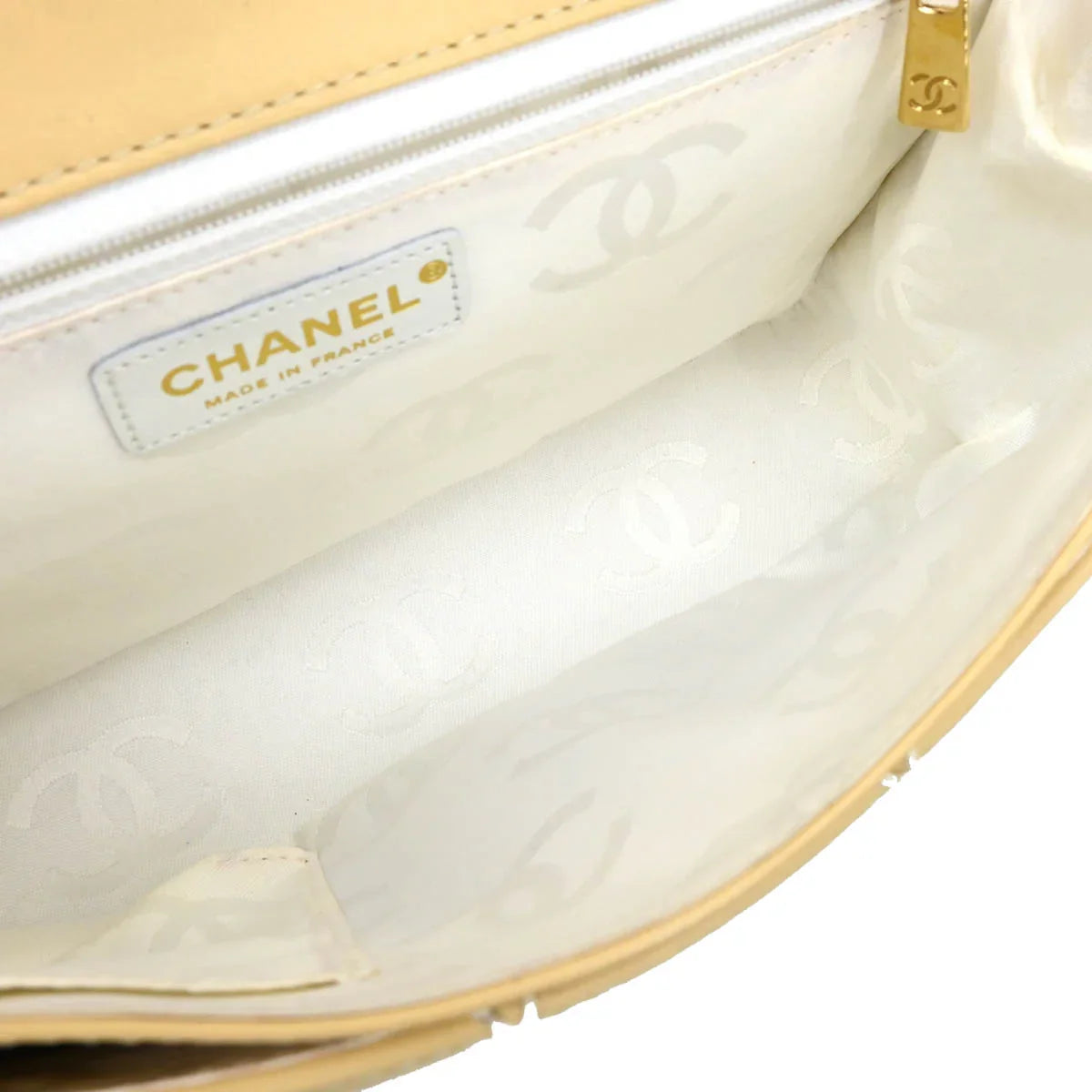 Chanel 2005-2006 Beige Calfskin Wild Stitch Handbag