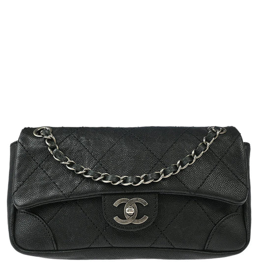 Chanel 2005-2006 Black Caviar Shoulder Bag