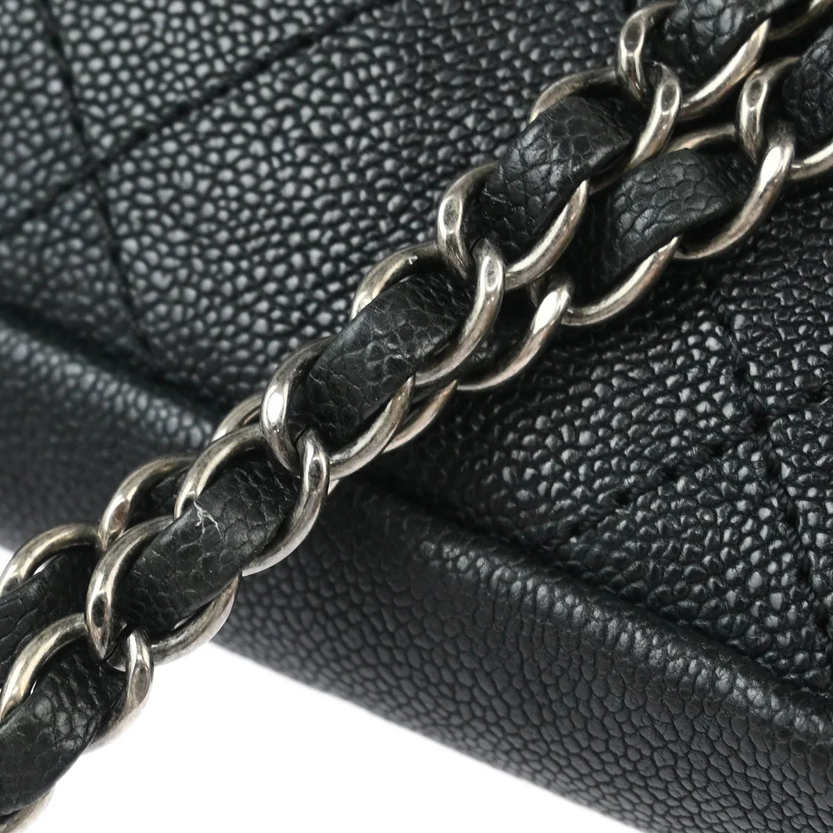 Chanel 2005-2006 Black Caviar Shoulder Bag