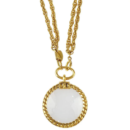 Chanel Loupe Chain Necklace Gold