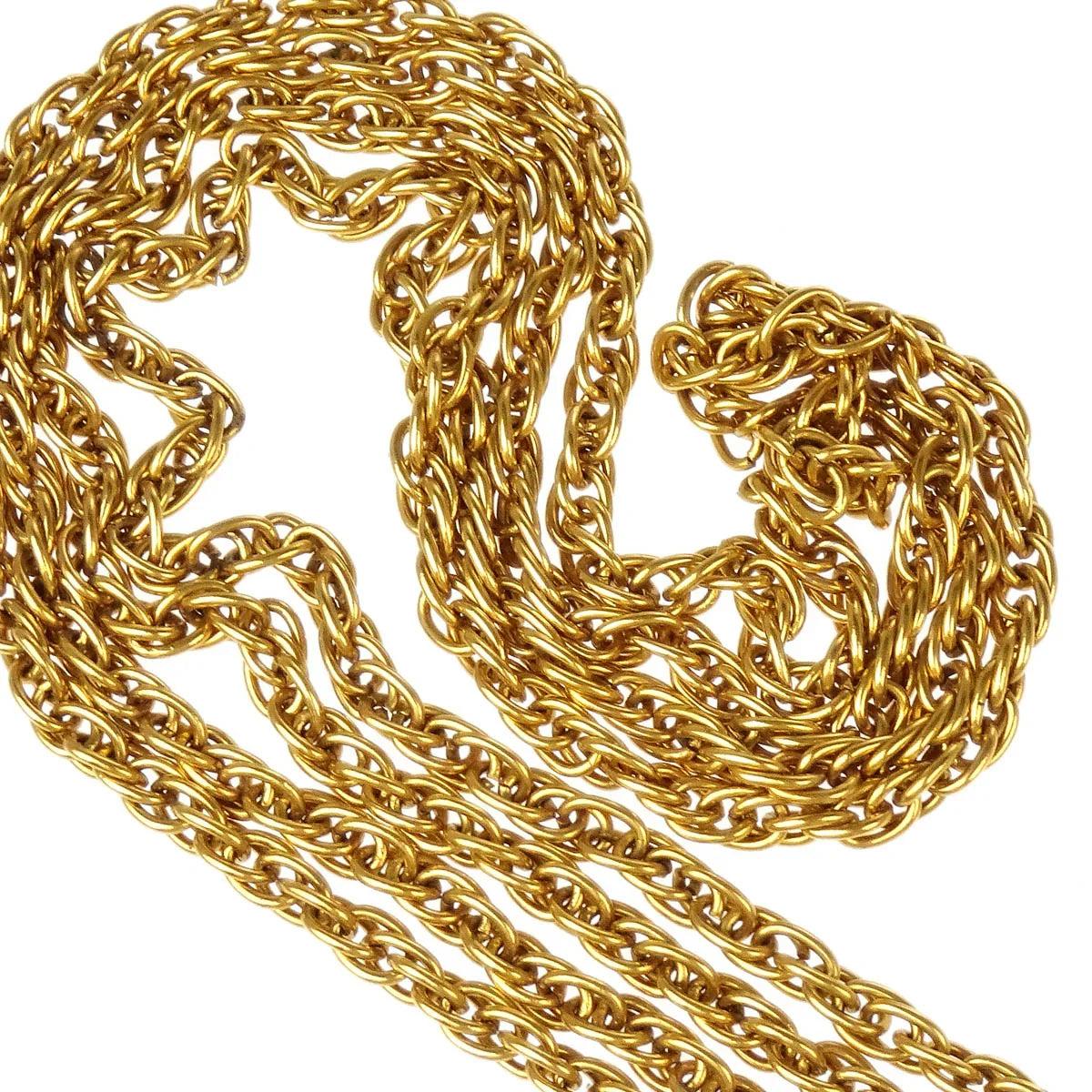 Chanel Loupe Chain Necklace Gold
