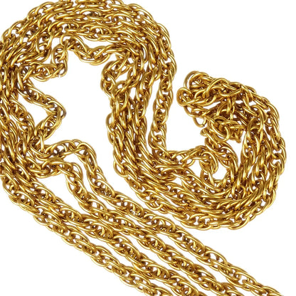 Chanel Loupe Chain Necklace Gold