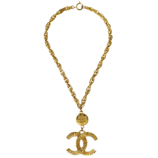 Chanel Gold CC Chain Pendant Necklace