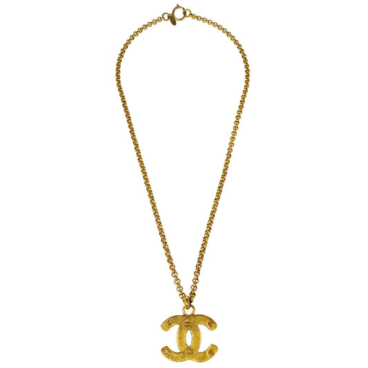 Chanel Gold CC Chain Pendant Necklace 29