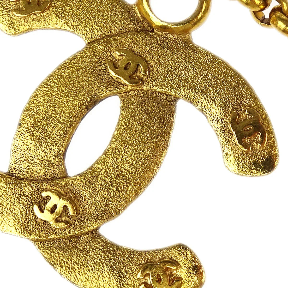 Chanel Gold CC Chain Pendant Necklace 29