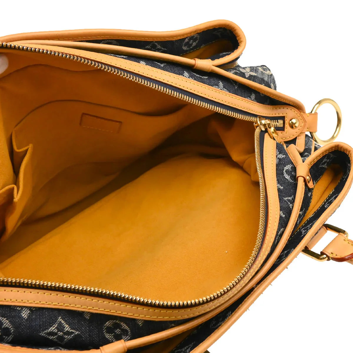 Louis Vuitton 2006 Blue Monogram Denim Cabas Raye GM 2way Shoulder Tote M95336