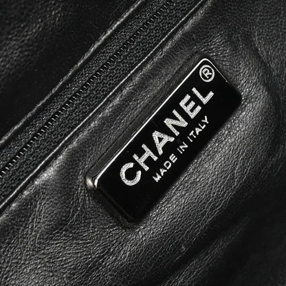 Chanel 2005-2006 Black Calfskin Luxury Line Bowling Bag