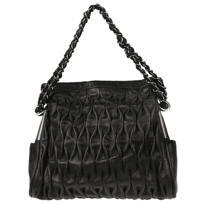 Chanel 2008-2009 Black Perforated Lambskin Handbag