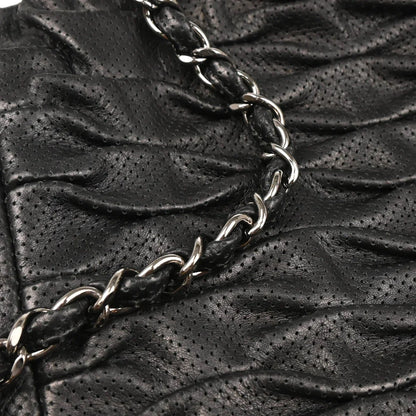 Chanel 2008-2009 Black Perforated Lambskin Handbag