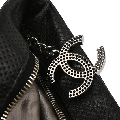 Chanel 2008-2009 Black Perforated Lambskin Handbag