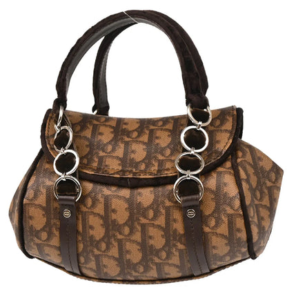 Christian Dior 2005 Brown PVC Trotter Romantic Handbag