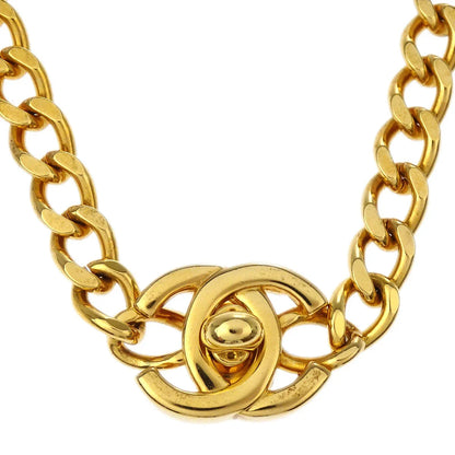 Chanel Turnlock Gold Chain Necklace 96A