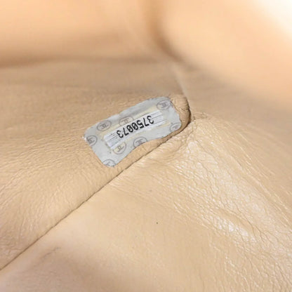 Chanel 1994-1996 Beige Lambskin Mini Classic Square Flap Shoulder Bag