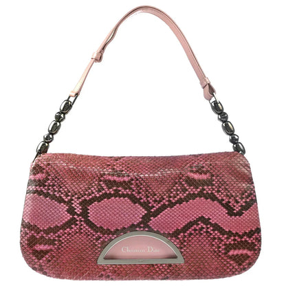 Christian Dior * 2000 Pink Python Malice Shoulder Bag