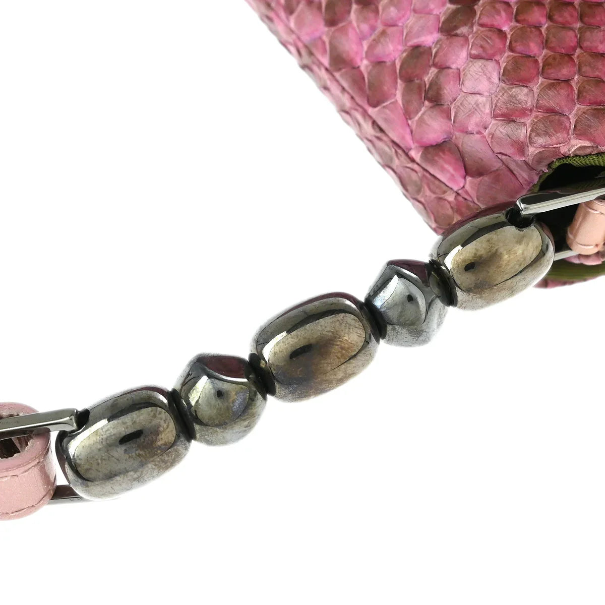 Christian Dior * 2000 Pink Python Malice Shoulder Bag