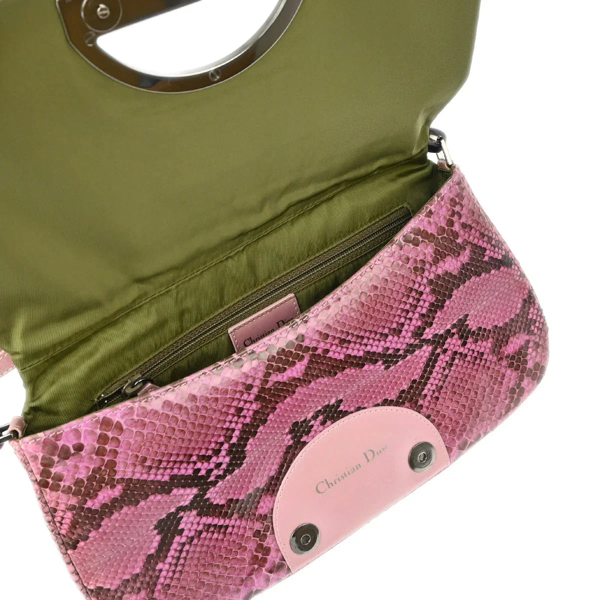 Christian Dior * 2000 Pink Python Malice Shoulder Bag