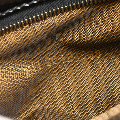 Fendi 2008 Black Patent Leather Baguette Handbag