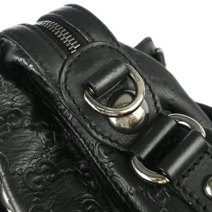 Gucci Black Leather 2way Shoulder Handbag