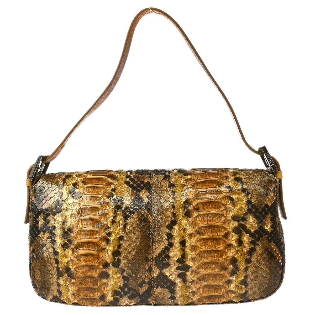 Fendi 1990-2000s * Python Baguette Handbag