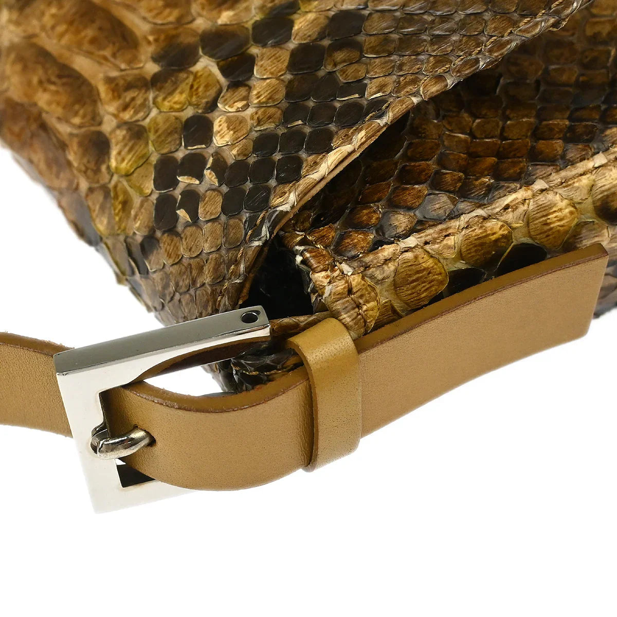 Fendi 1990-2000s * Python Baguette Handbag