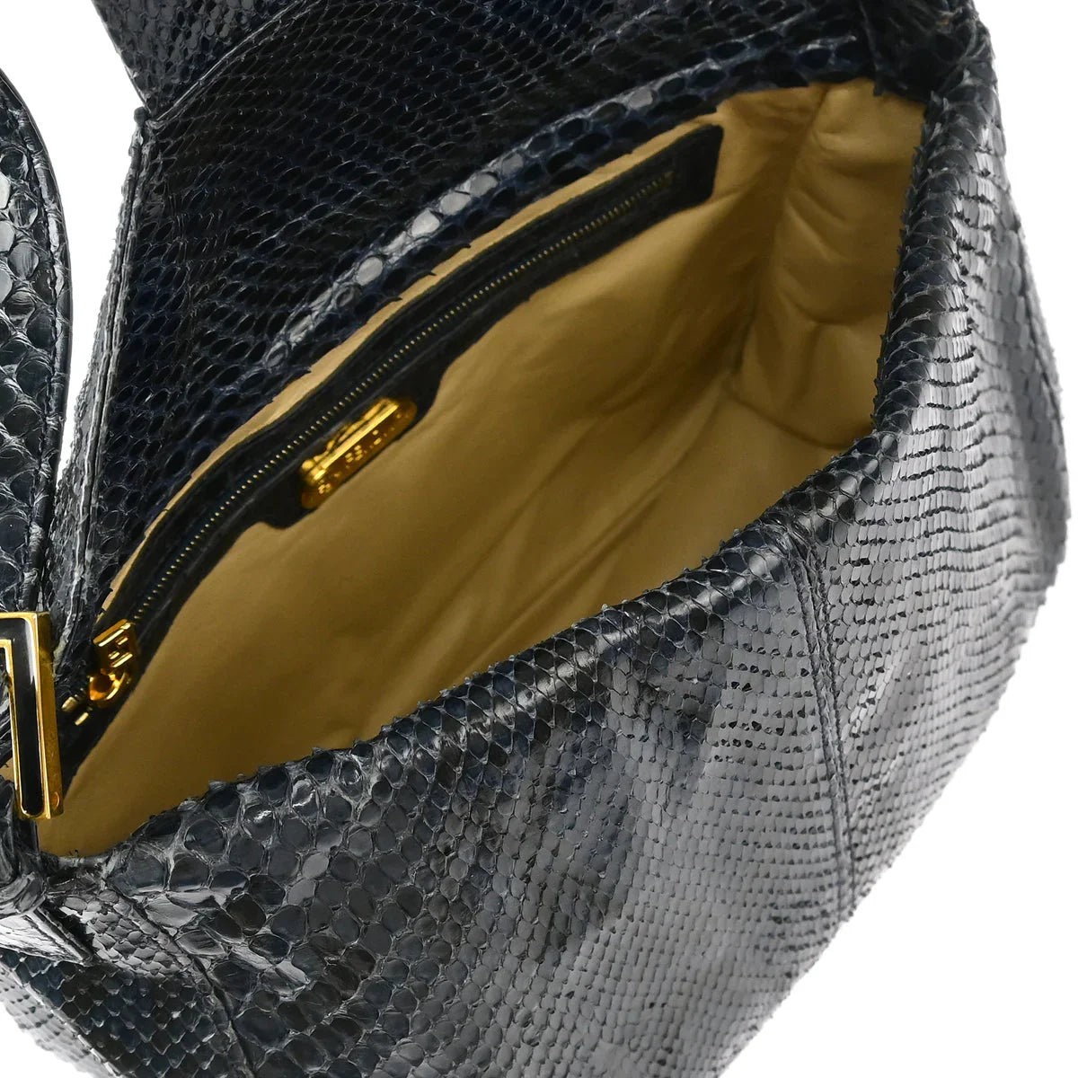 Fendi * Navy Python Handbag