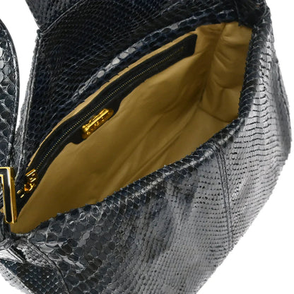 Fendi * Navy Python Handbag
