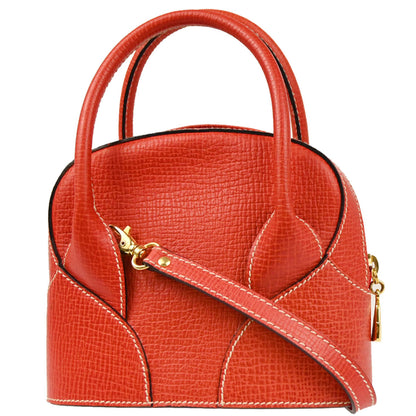 Loewe Vermilion Red Leather 2way Shoulder Handbag