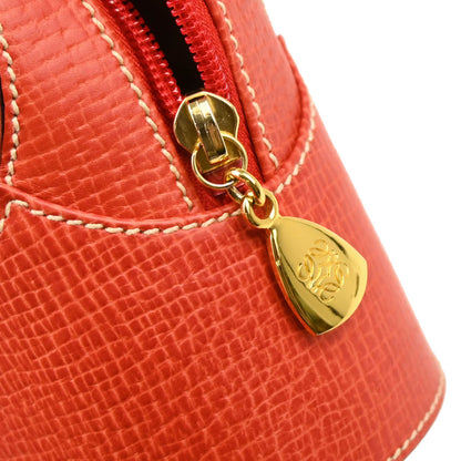 Loewe Vermilion Red Leather 2way Shoulder Handbag