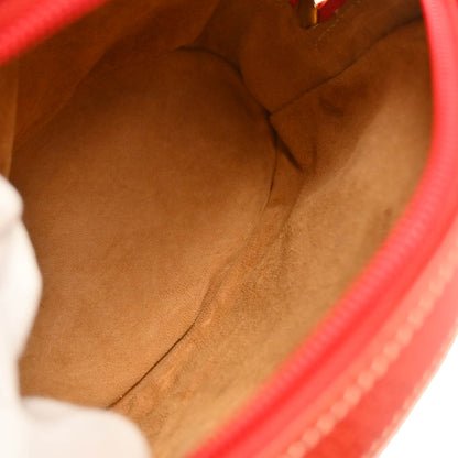 Loewe Vermilion Red Leather 2way Shoulder Handbag