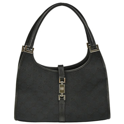 Gucci Black GG Jackie Handbag