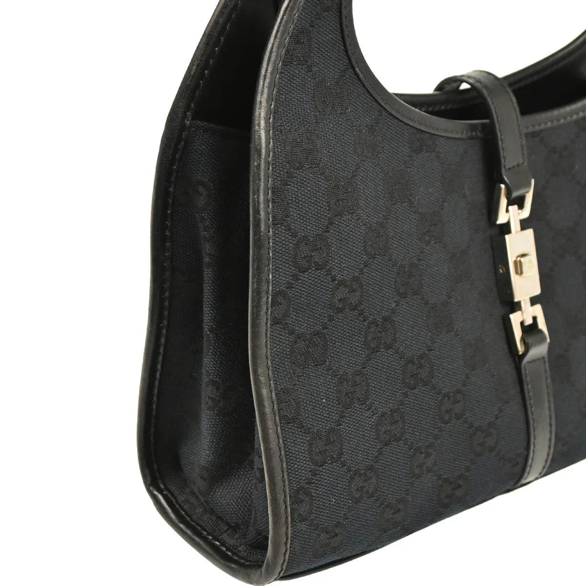 Gucci Black GG Jackie Handbag