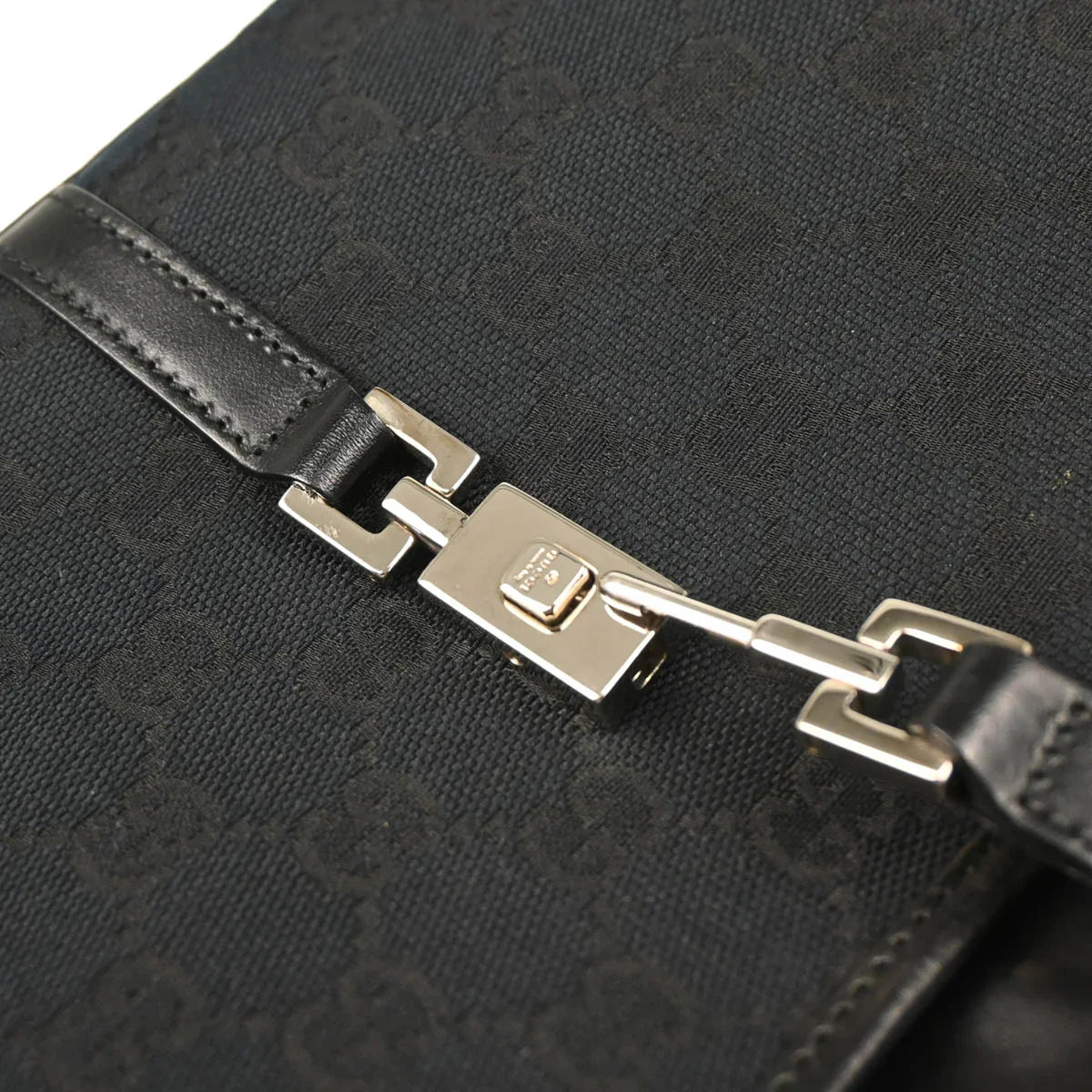 Gucci Black GG Jackie Handbag