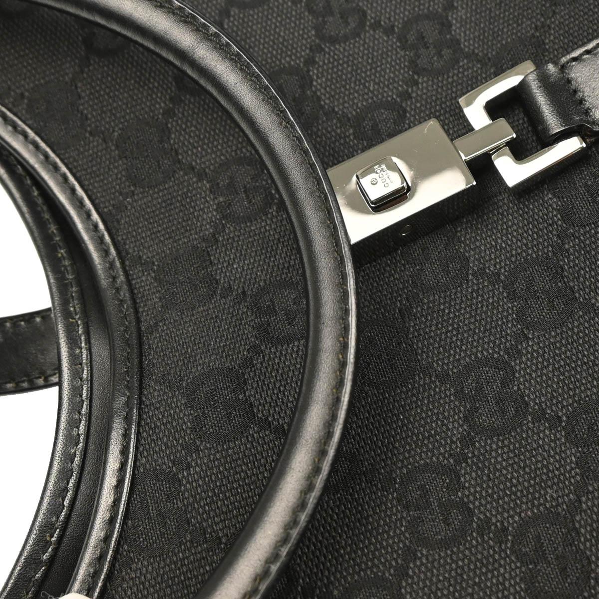 Gucci Black GG Jackie Handbag