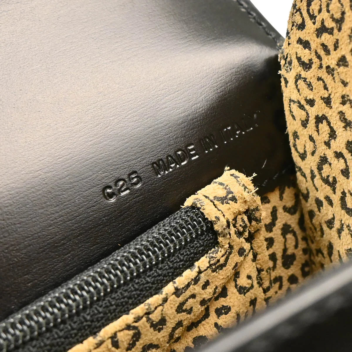 Cartier Black Leather Panthere 2way Shoulder Handbag
