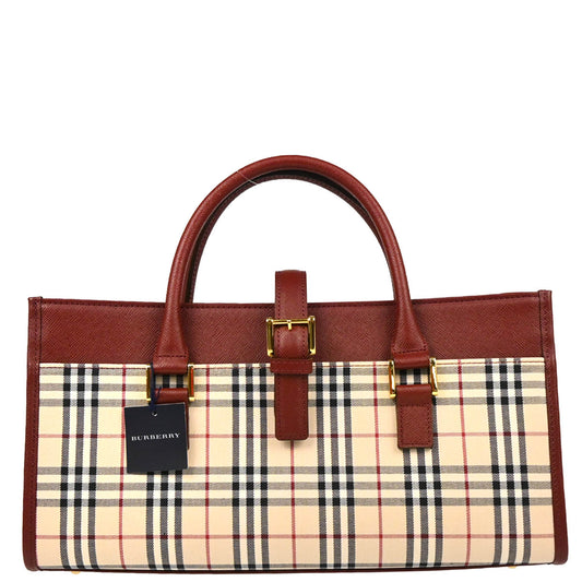 Burberry Beige Burberry Check Handbag