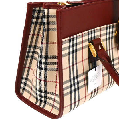 Burberry Beige Burberry Check Handbag