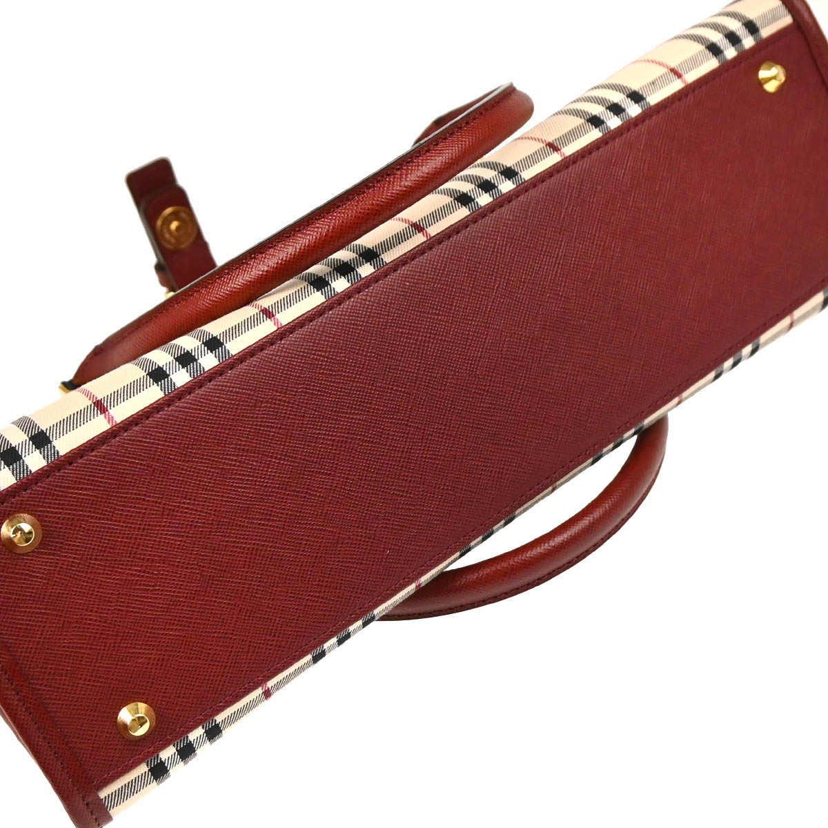 Burberry Beige Burberry Check Handbag