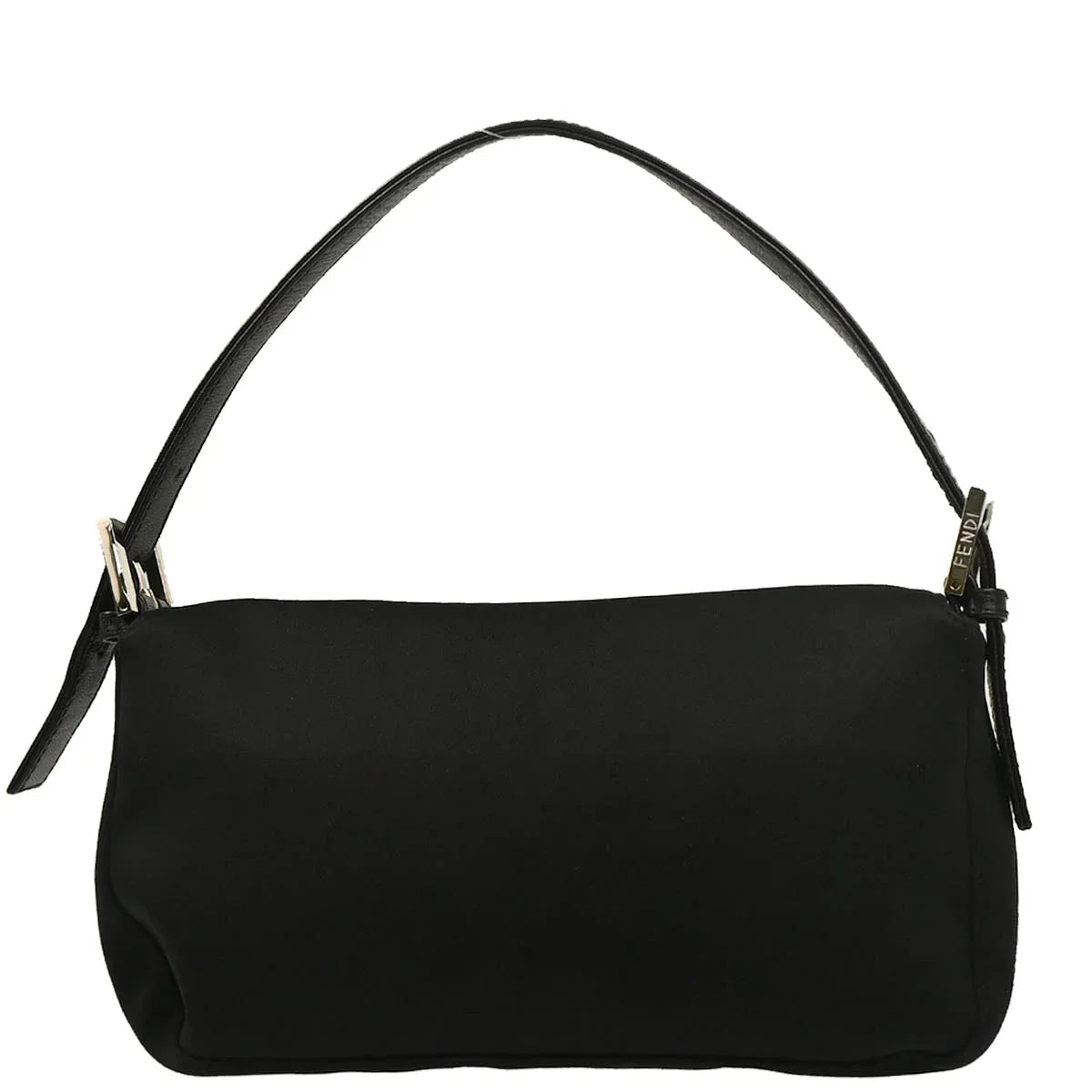 Fendi 2009 Black Jersey Baguette Handbag