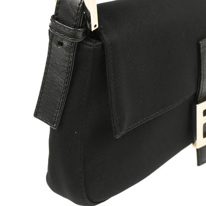 Fendi 2009 Black Jersey Baguette Handbag