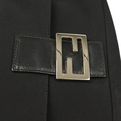 Fendi 2009 Black Jersey Baguette Handbag