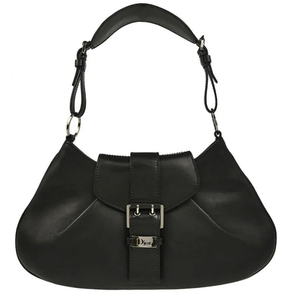 Christian Dior Black Leather Street Chic Handbag