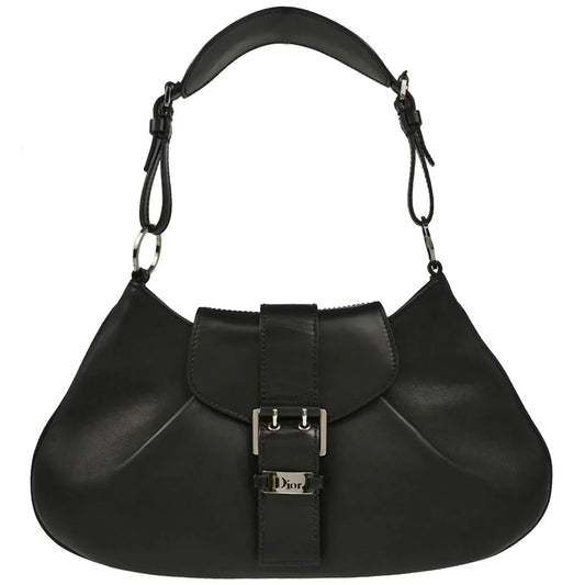 Christian Dior Black Leather Street Chic Handbag