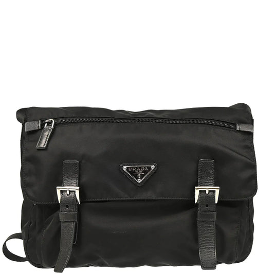 Prada Black Nylon Shoulder Bag