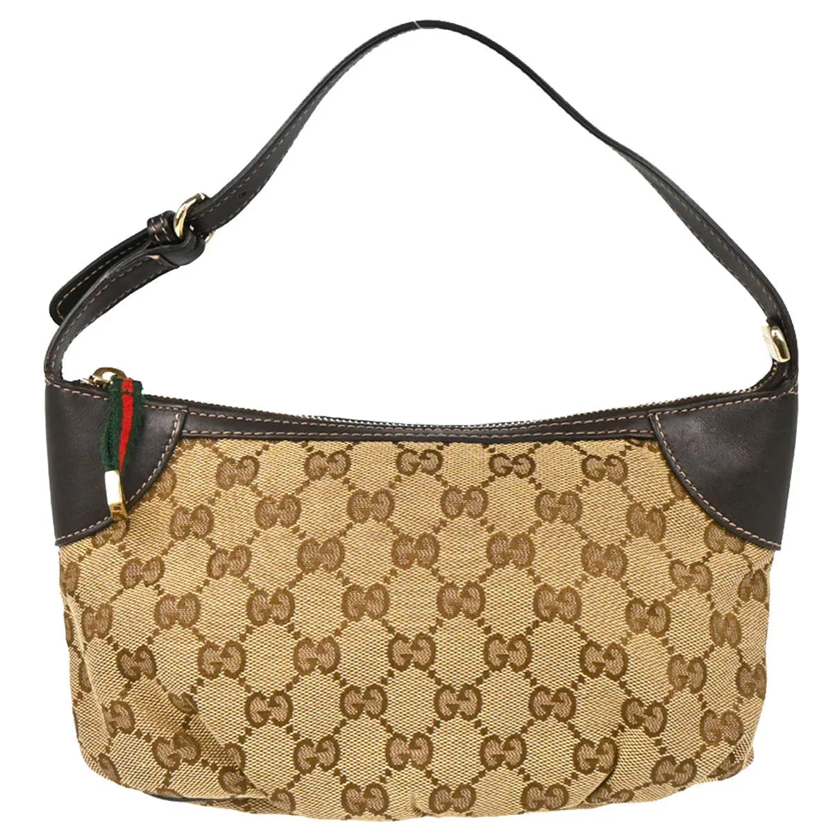 Gucci Beige Canvas GG Handbag