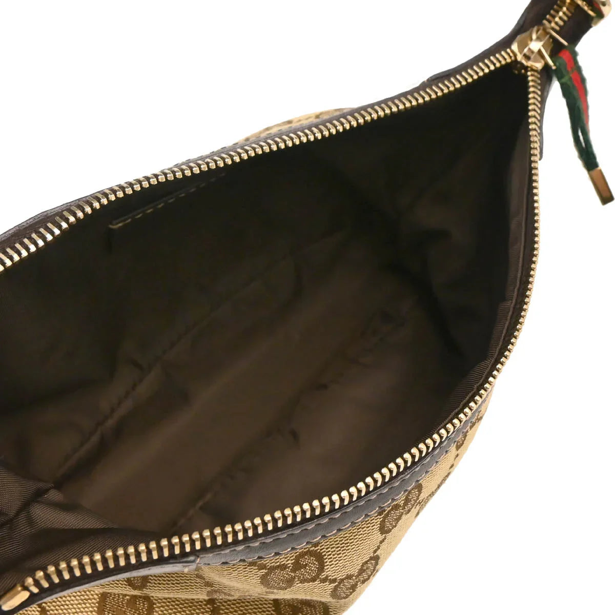 Gucci Beige Canvas GG Handbag