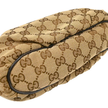Gucci Beige Canvas GG Handbag